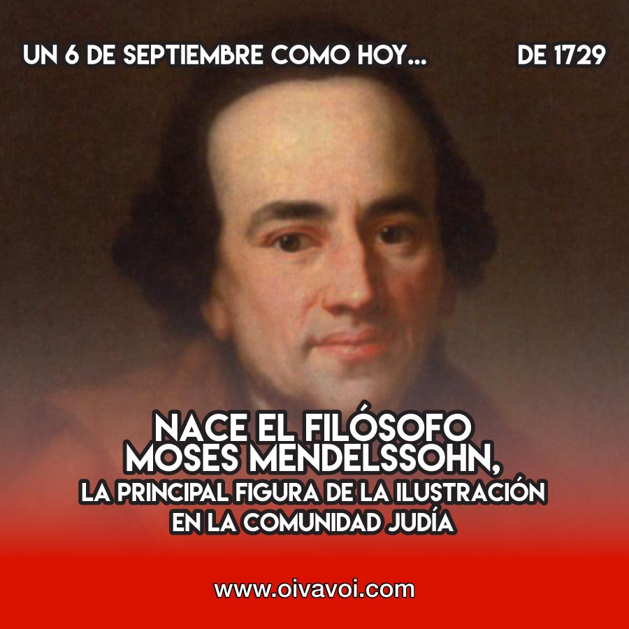 Moses Mendelssohn 6 De Septiembre