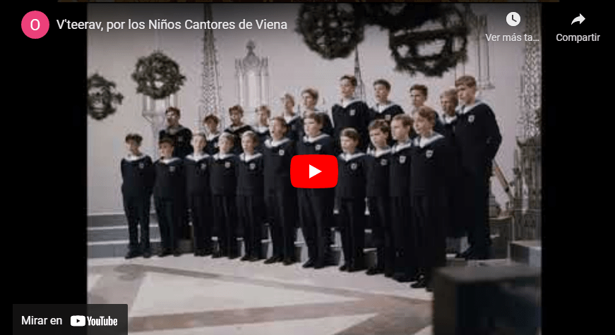 V'teerav, por los Niños Cantores de Viena