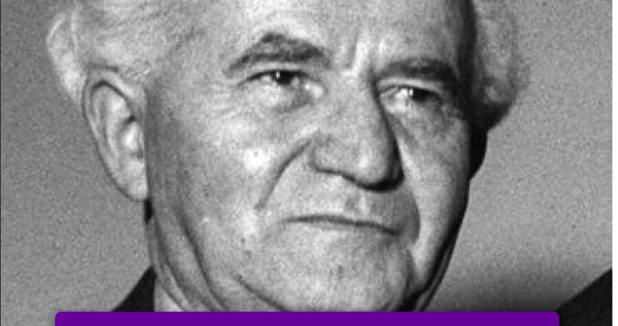 David Ben Gurion, "padre fundador" de Israel